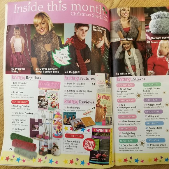 Rare Collectible UK Knitting Magazine Christmas Magazine Christmas Special Issue - Picture 3 of 4
